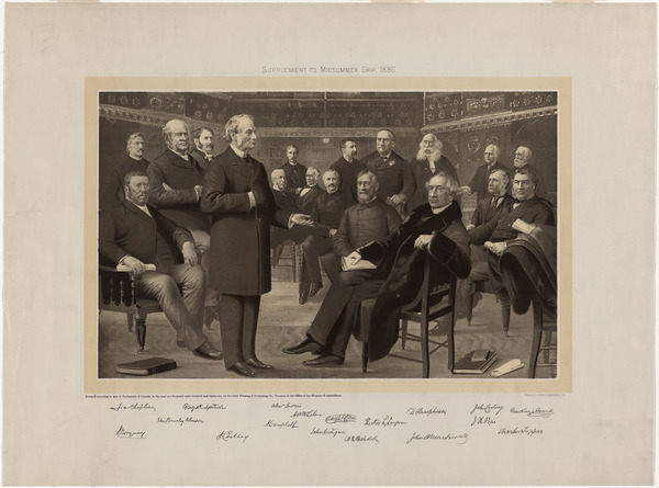 Original title:  MIKAN 3007728 MIKAN 3007728: Liberal-Conservative Federal Cabinet, 1886. 1886 [133 KB, 1000 X 742]