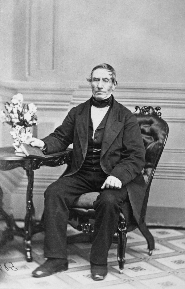 Original title:  William Sinclair, II, Hudson's Bay company employee. Date: [ca. 1860-1868]. Photographer/Illustrator: McIntyre, A. C., Brockville, Ontario. Image courtesy of Glenbow Museum, Calgary, Alberta.