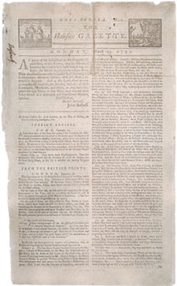 Original title:  Halifax Gazette - Wikipedia