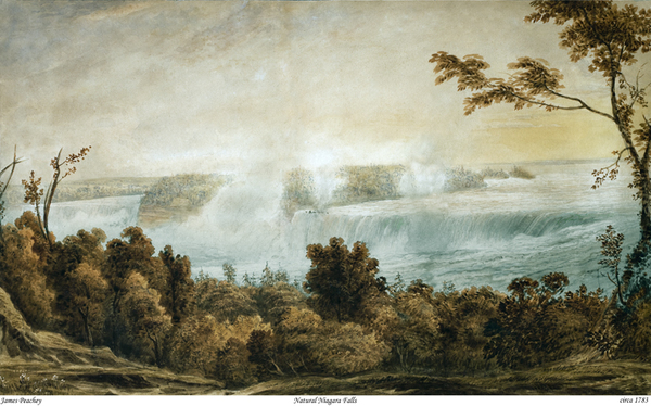 Titre original :  Niagara Falls by James Peachey. Image of the painting provided by Andrew Zebrun III.
