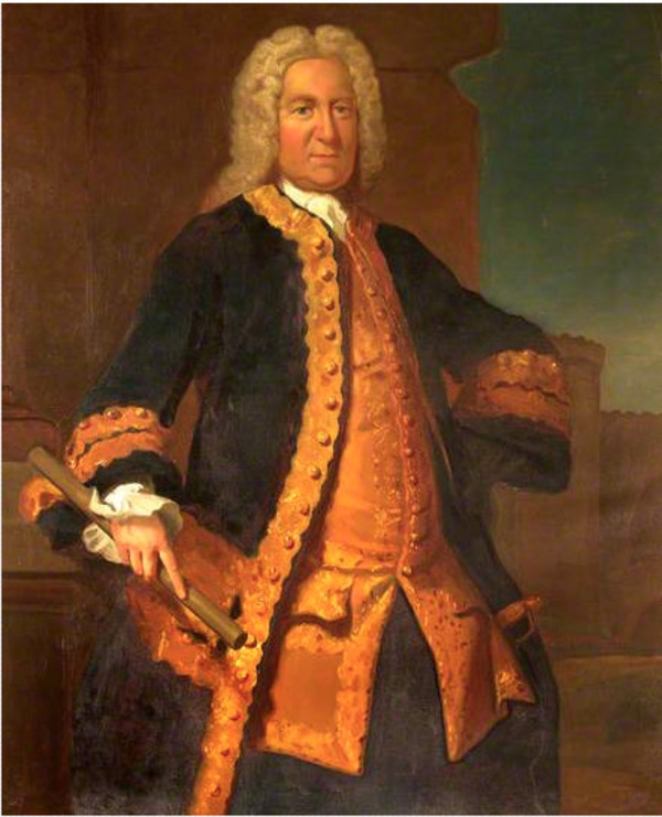 Original title:  Richard Philipps, Governor of Nova Scotia, by Caroline Hall.