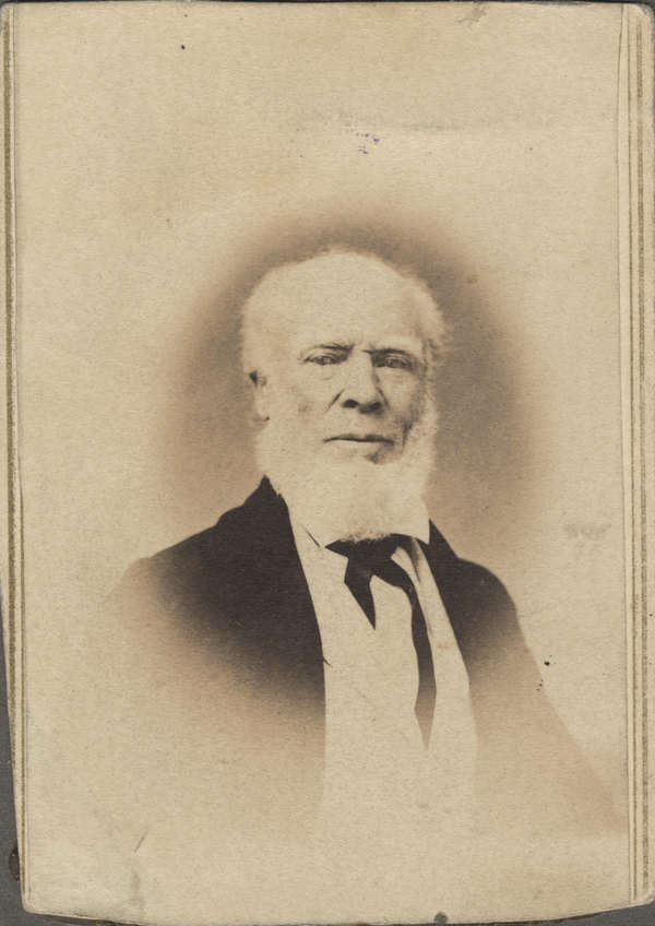 Original title:  Image courtesy of the Oregon Historical Society. Image created circa 1872. Donald Manson, pioneer of 1824, from Scotland, via British Columbia, and the Hudson's Bay Company. He married Felicite Lucier in 1828, and they settled in Champoeg, Oregon. They had eight children. Cartes-de-visite Collection; Org. Lot 500; b4.f717-2; OrHi 9886a.