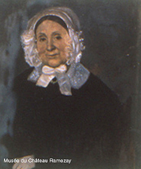 Titre original :  Madame Denis-Banjamin Viger, (Marie-Amable Foretier). Portrait anonyme, c.1848.
©Musée du Château Ramezay, 1998.535.2. Collaboration spéciale.