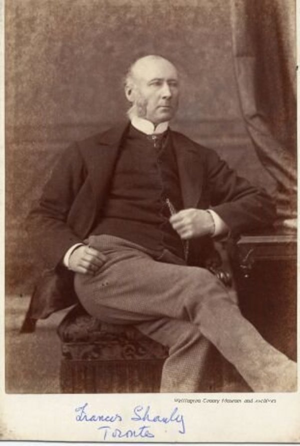 Original title:  A1997.114 - Portrait of Francis Shanly as a middle-aged man, Toronto, Ontario, ca. 1880. | Wellington County Museum & Archives