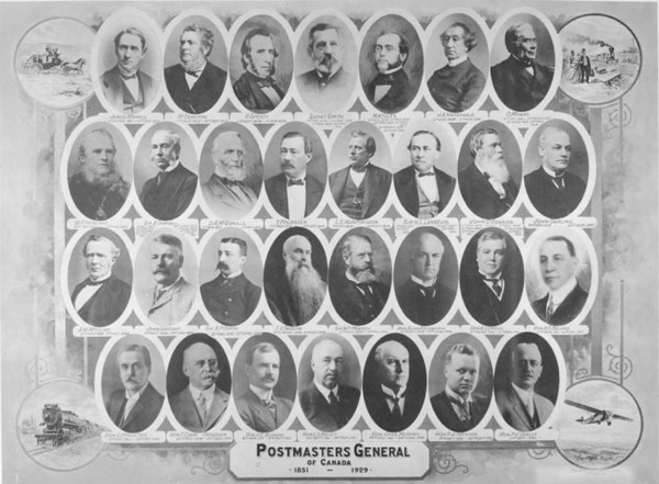 Original title:  Postmasters General of Canada. 