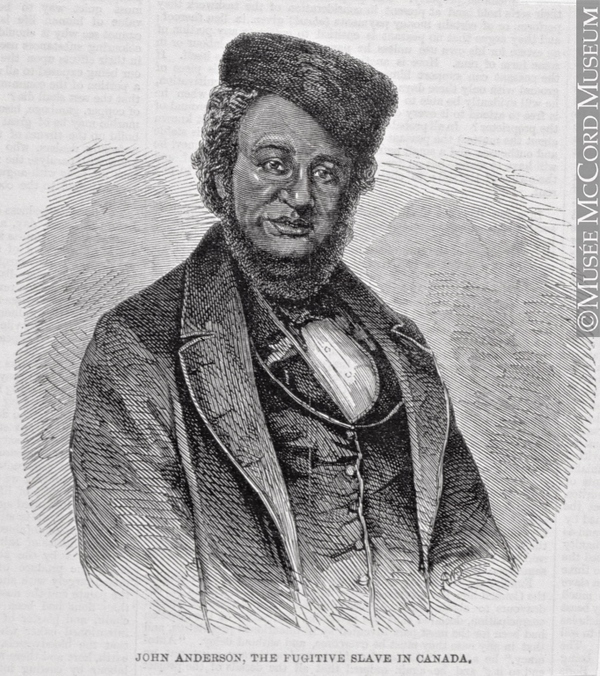 Titre original :  Print John Anderson, the fugitive slave in Canada, 1861 Forbes 1861, 19th century Ink on newsprint 20.4 x 24.3 cm M994X.5.185 © McCord Museum Keywords: 