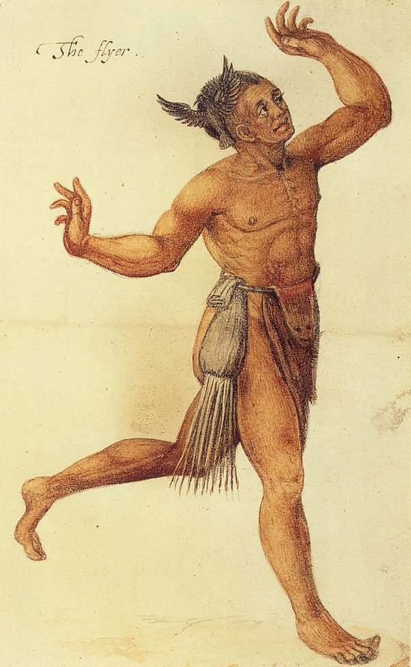 Titre original :    Description English: Man of the Secotan Indians in North Carolina. Watercolour painted by John White in 1585. Deutsch: Mann der Secotan-Indianer in North Carolina. Aquarell von John White aus dem Jahr 1585. Date 1585(1585) Source British Museum, London Author John White, explorer and artist

