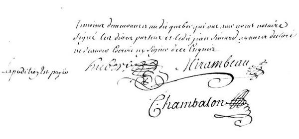 Original title:  Acte notarié par Louis Chambalon
