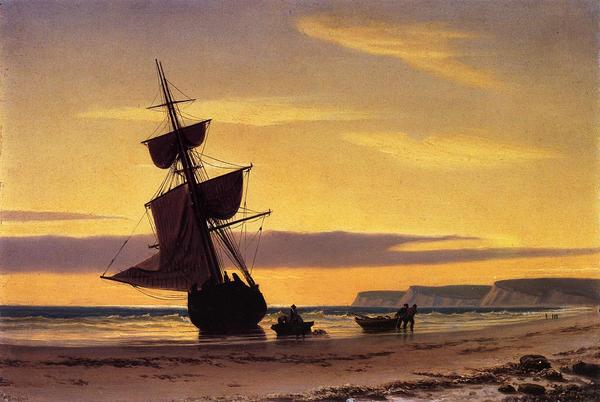 Titre original :    Description English: Coastal Scene Date 1860(1860) Source [1] Author William Bradford (1823-1892)

