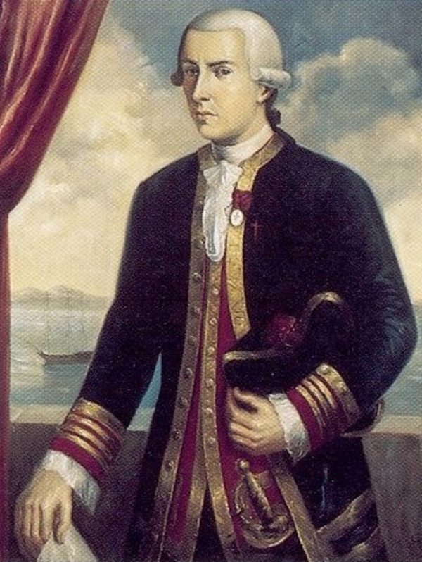 Titre original :    Artist Unknown Description Portrait of Captain Juan Francisco de la Bodega y Quadra, Marina real Date circa 1785(1785) Current location Naval Museum of Madrid Native name Museo Naval de Madrid Location Madrid, Spain Coordinates 40° 25' 2.84