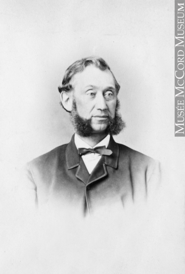 Original title:  Photograph Hon. S. L. Shannon, Montreal, QC, 1865 William Notman (1826-1891) 1865, 19th century Silver salts on paper mounted on paper - Albumen process 8.5 x 5.6 cm Purchase from Associated Screen News Ltd. I-17990.1 © McCord Museum Keywords:  male (26812) , Photograph (77678) , portrait (53878)