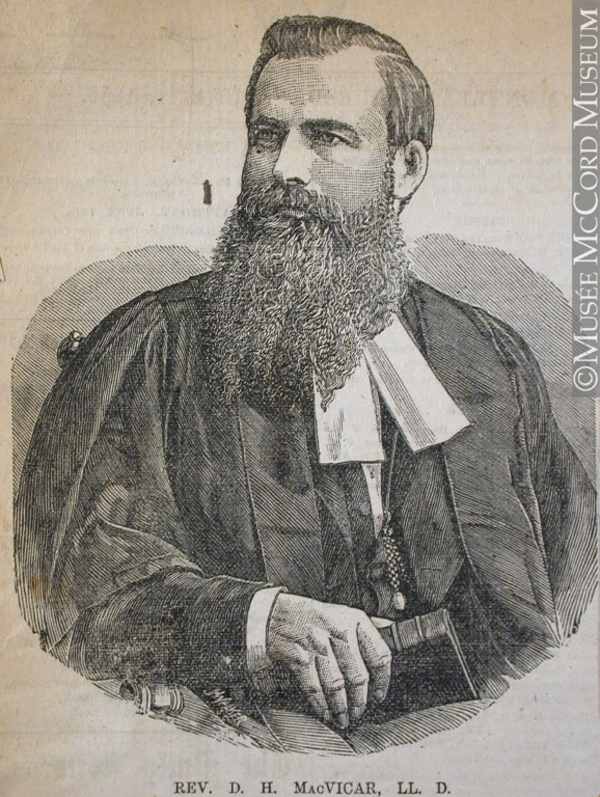 Titre original :  Engraving Portrait of Rev. D. H. MacVicar, L. L. D. John Henry Walker (1831-1899) 1885, 19th century Ink on paper on supporting paper - Wood engraving 14.8 x 11.2 cm Gift of Mr. David Ross McCord M930.50.7.224 © McCord Museum Keywords:  male (26812) , portrait (53878) , Print (10661)