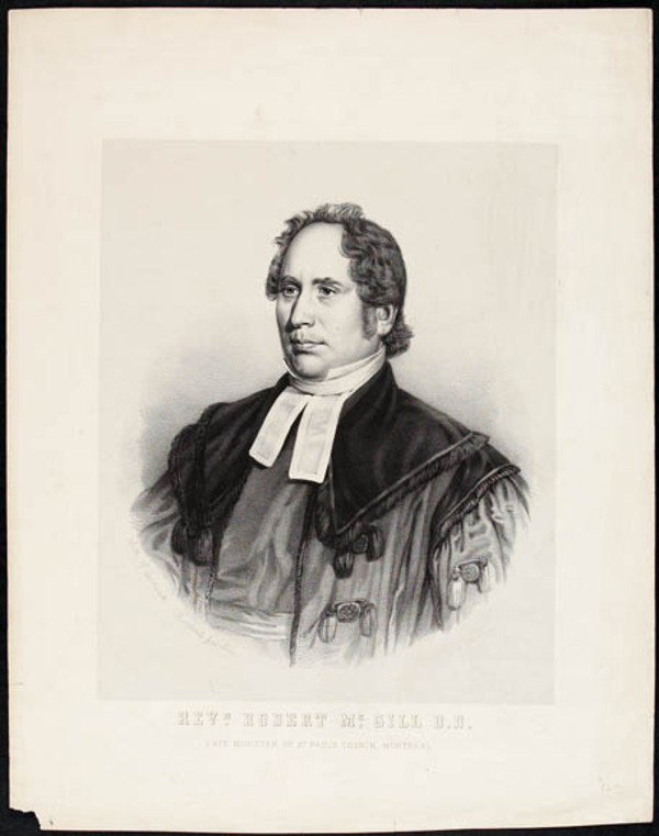 Original title:  Reverend Robert McGill. 